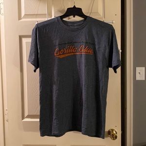 Gorilla Glue tee shirt size large gray and orange